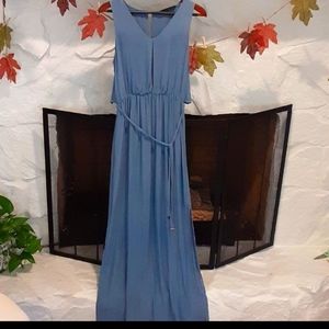 4/$25 Zara Blue Maxi Dress size small